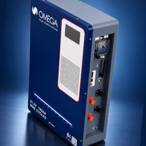 Omega 51.2V 100Ah LiFePO4 lithium battery, navy, 8000 cycles, model B51-100D